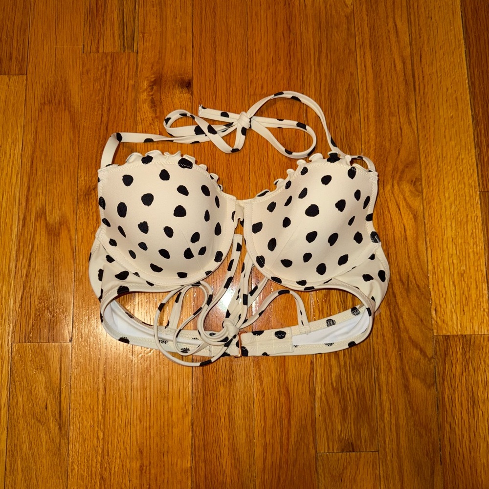 Polka Dot Push-up Bikini Top